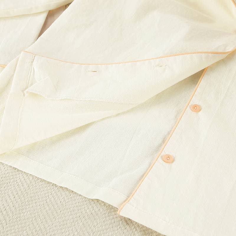 Ensemble de détente élégant en coton avec ourlet volanté - image 6