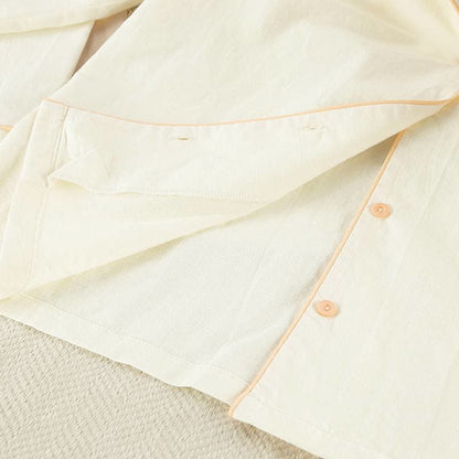Ensemble de détente élégant en coton avec ourlet volanté - image 6
