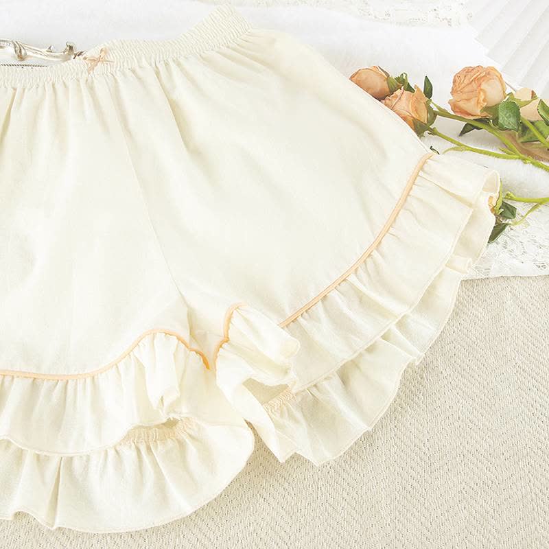 Ensemble de détente élégant en coton avec ourlet volanté - image 10