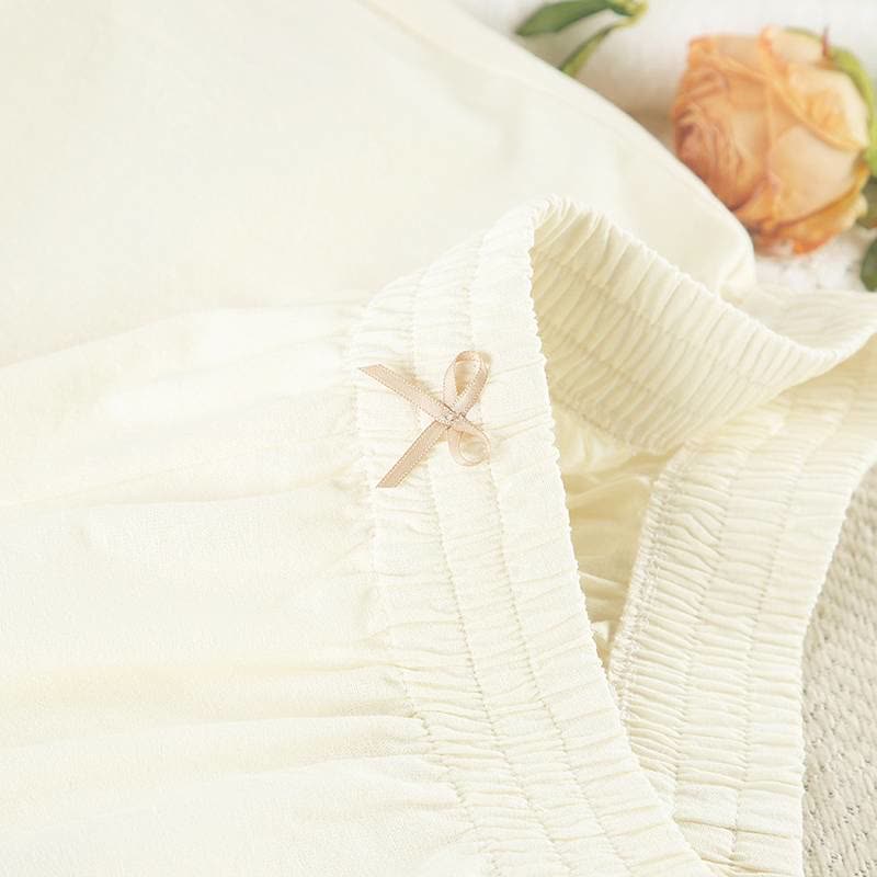 Ensemble de détente élégant en coton avec ourlet volanté - image 9
