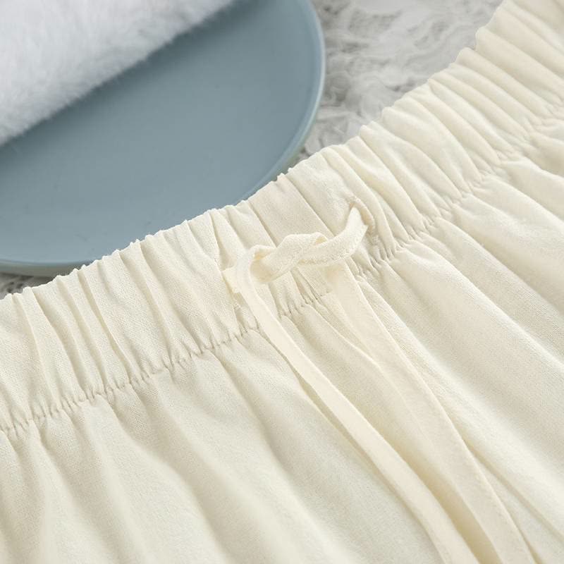 Ensemble pyjama minimaliste en coton à manches longues et poches - image 10