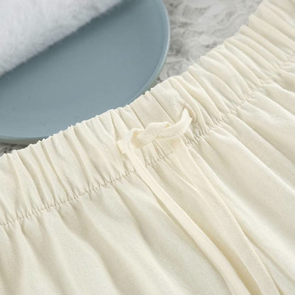 Ensemble pyjama minimaliste en coton à manches longues et poches - image 10