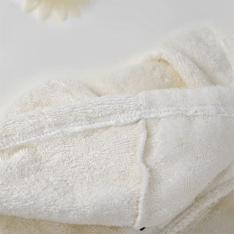 Robe pour chien à capuche en coton éponge blanc Ownkoti - image 3