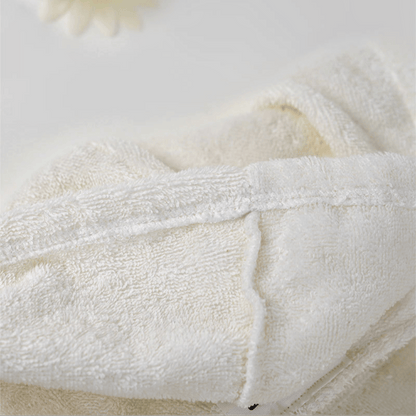 Robe pour chien à capuche en coton éponge blanc Ownkoti - image 3