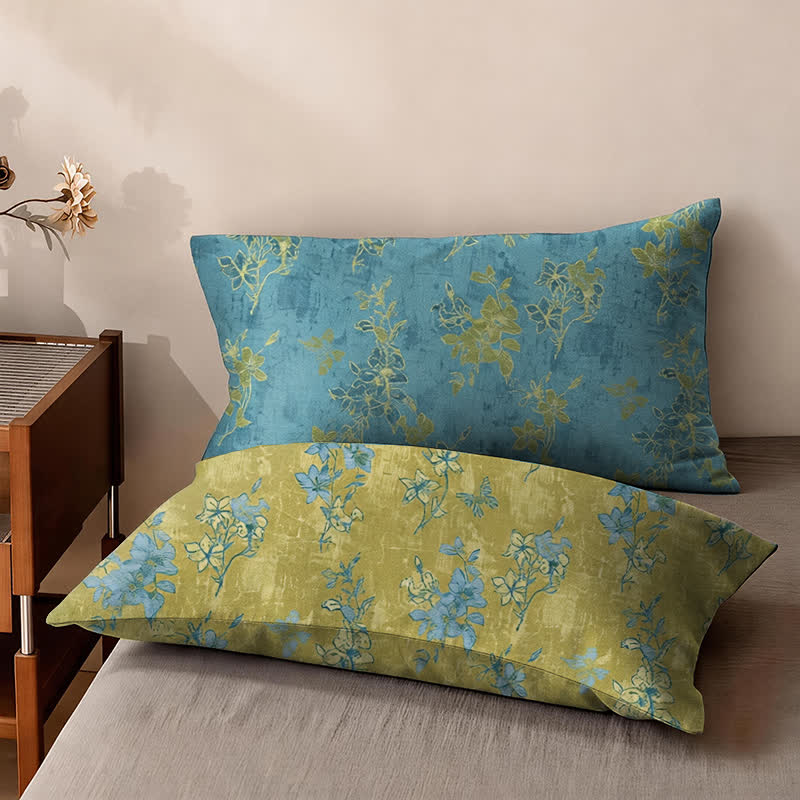 Couvre-lit réversible en coton à motif floral vintage Ownkoti - image 7