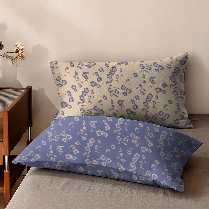 Couvre-lit réversible en coton à petits motifs floraux Ownkoti - image 7