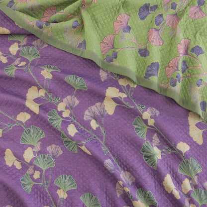 Couverture en gaze de coton à motif de feuilles de ginkgo Ownkoti - image 5