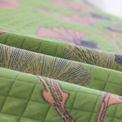 Couverture en gaze de coton à motif de feuilles de ginkgo Ownkoti - image 12