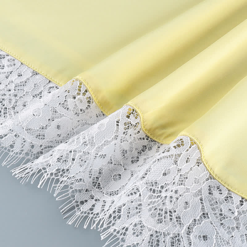 Ensemble de détente Ownkoti élégant à bordure en dentelle et débardeur - image 6