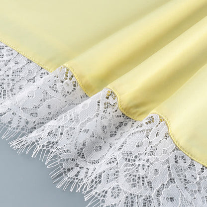 Ensemble de détente Ownkoti élégant à bordure en dentelle et débardeur - image 6