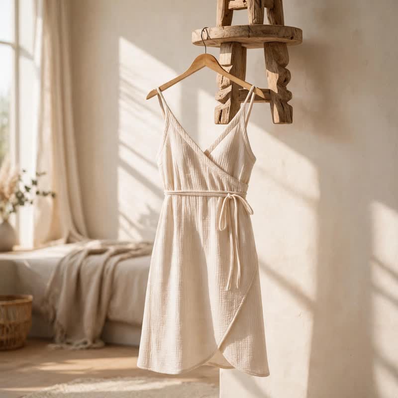 Robe d'intérieur sans manches unie Ownkoti - image 2