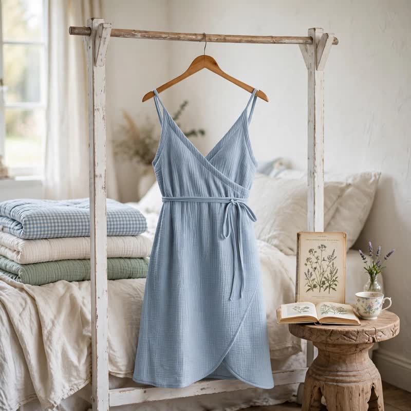 Robe d'intérieur sans manches unie Ownkoti - image 6