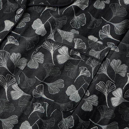 Ensemble de vêtements d'intérieur à manches longues en coton à motif feuille de ginkgo Ownkoti - image 10