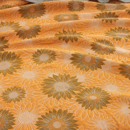 Couverture en gaze de coton rétro à motif tournesol Ownkoti - image 5