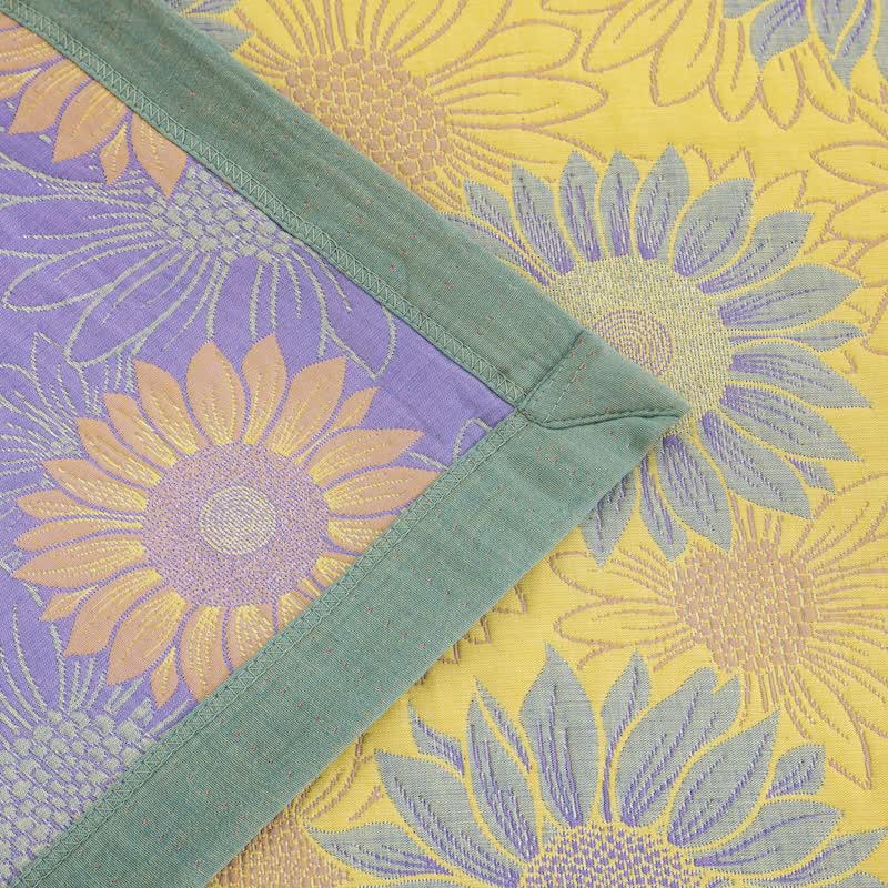 Couverture en gaze de coton rétro à motif tournesol Ownkoti - image 14
