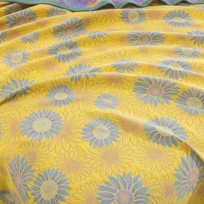 Couverture en gaze de coton rétro à motif tournesol Ownkoti - image 13