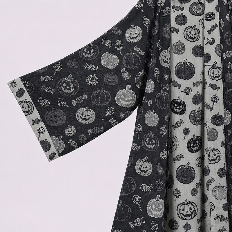 Robe kimono en coton Ownkoti Halloween citrouille bonbon - image 2