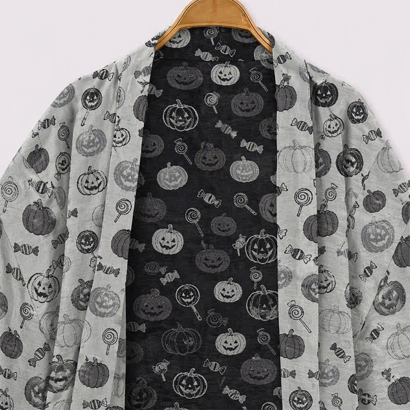 Robe kimono en coton Ownkoti Halloween citrouille bonbon - image 8