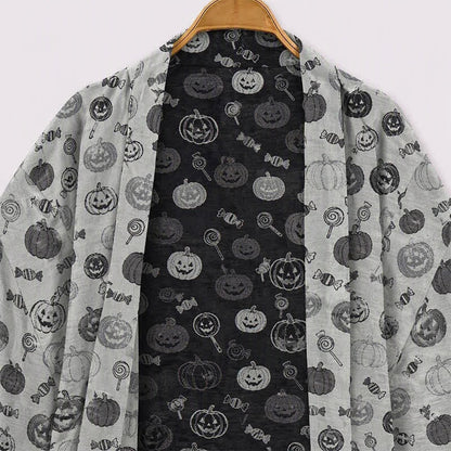 Robe kimono en coton Ownkoti Halloween citrouille bonbon - image 8