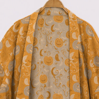 Kimono d'Halloween Ownkoti avec citrouilles et fantômes - image 3