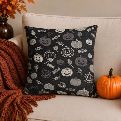 Oreiller en coton Ownkoti citrouille bonbon d'Halloween - image 3