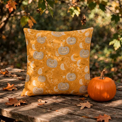 Coussin décoratif en coton Ownkoti Orange Pumpkin Ghost - image 3