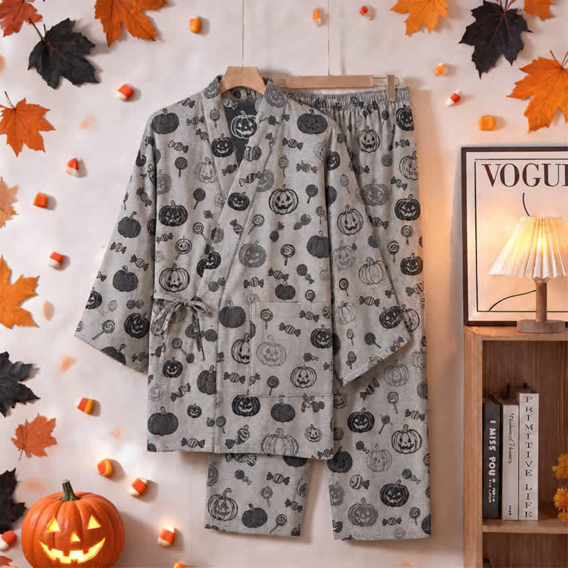 Ensemble pyjama kimono en coton Ownkoti Pumpkin Candy - image 6