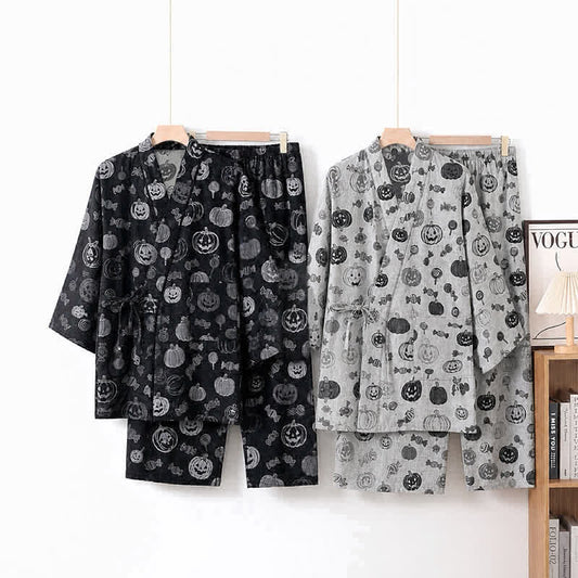 Ensemble pyjama kimono en coton Ownkoti Pumpkin Candy - image 0