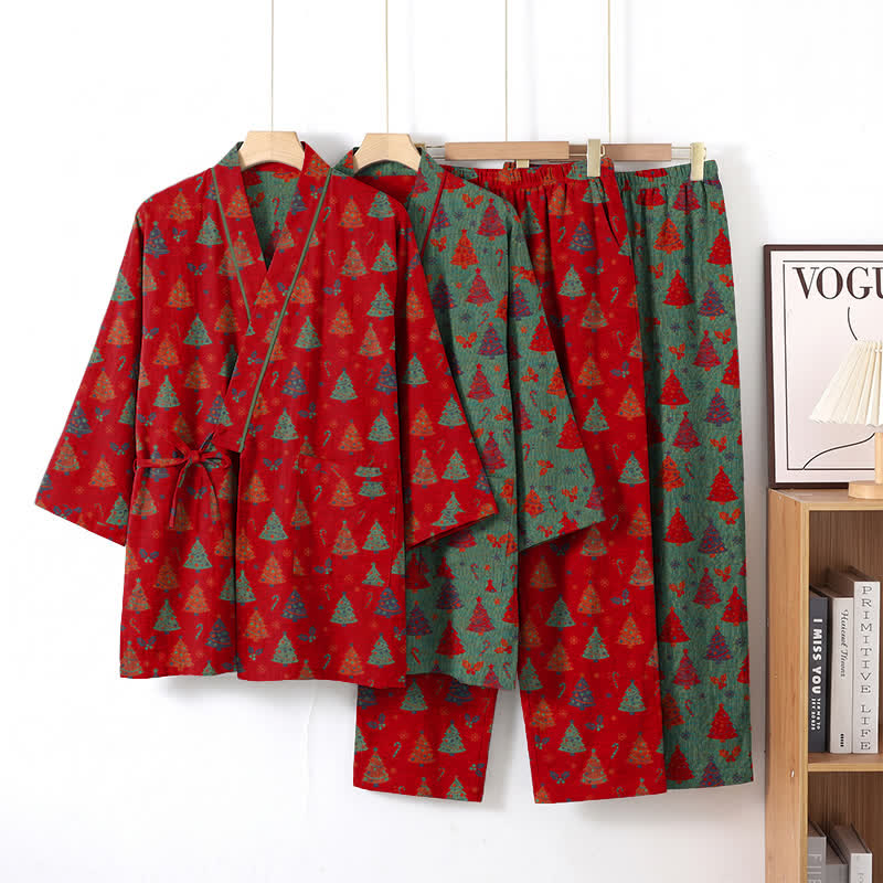 Ensemble kimono de Noël en coton Ownkoti - image 0