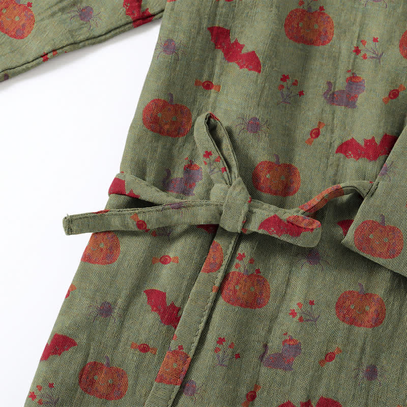Ensemble pyjama en coton Ownkoti Halloween citrouille chauve-souris - image 15