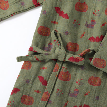 Ensemble pyjama en coton Ownkoti Halloween citrouille chauve-souris - image 15