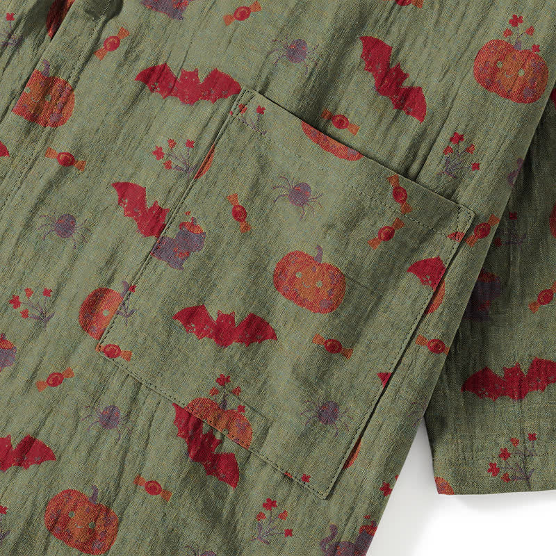 Ensemble pyjama en coton Ownkoti Halloween citrouille chauve-souris - image 16
