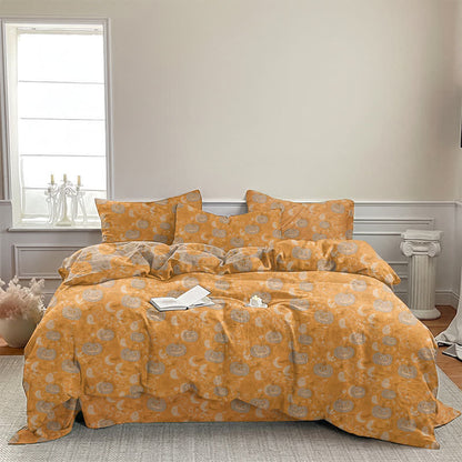 Ensemble de literie en coton Ownkoti Halloween Citrouille Lune - image 5
