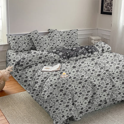 Ensemble de literie en coton Ownkoti Halloween Monochrome Citrouille - image 10