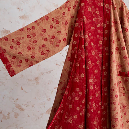 Kimono Ownkoti rétro à fleurs en gaze de coton - image 11