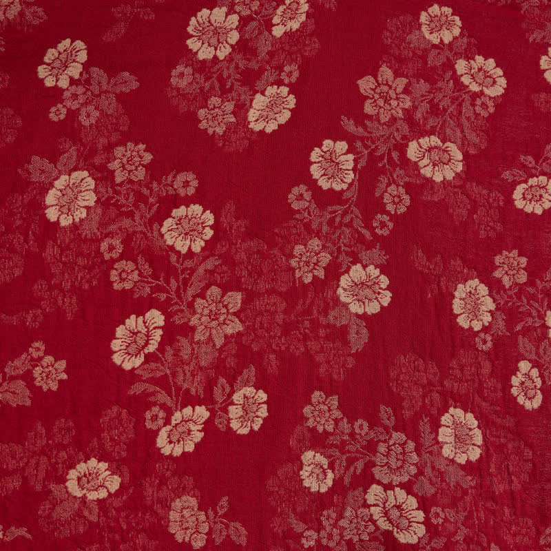 Kimono Ownkoti rétro à fleurs en gaze de coton - image 7