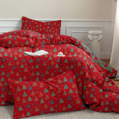 Ensemble de literie en coton Ownkoti Festive Christmas Tree - image 4
