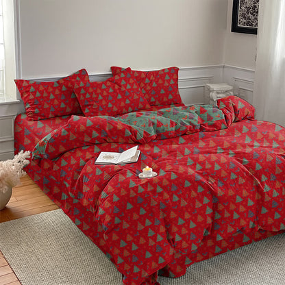 Ensemble de literie en coton Ownkoti Festive Christmas Tree - image 1