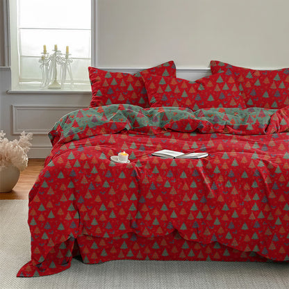 Ensemble de literie en coton Ownkoti Festive Christmas Tree - image 2