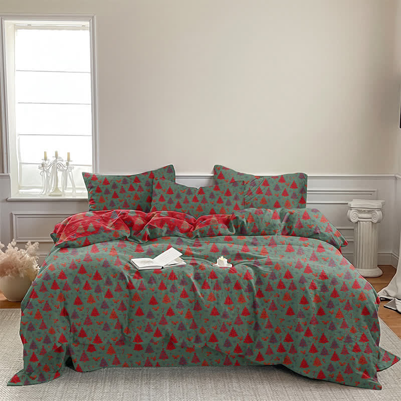 Ensemble de literie en coton Ownkoti Festive Christmas Tree - image 13