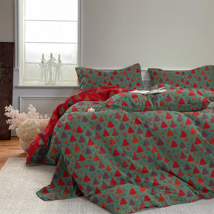 Ensemble de literie en coton Ownkoti Festive Christmas Tree - image 11