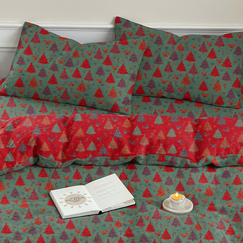 Ensemble de literie en coton Ownkoti Festive Christmas Tree - image 15