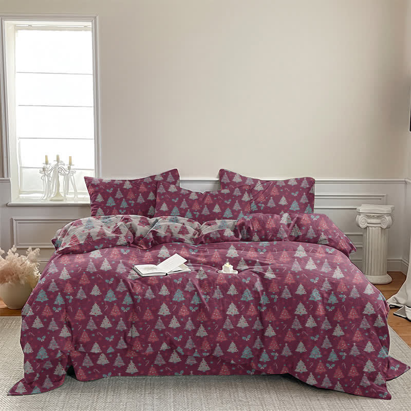 Ensemble de literie en coton Ownkoti Festive Christmas Tree - image 21