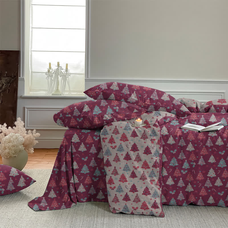 Ensemble de literie en coton Ownkoti Festive Christmas Tree - image 22