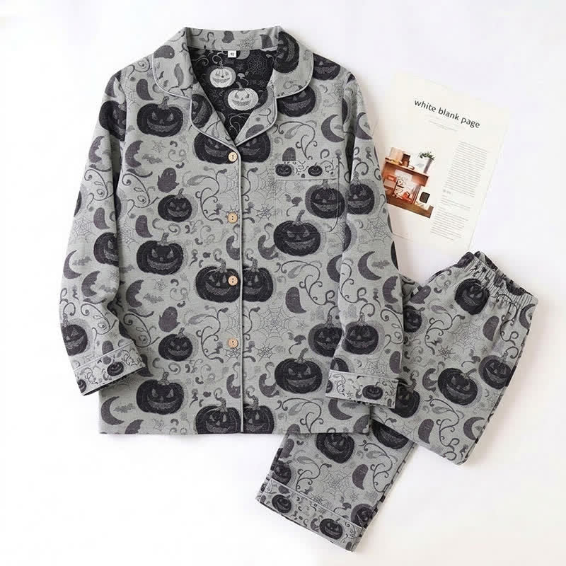 Ensemble de pyjama en coton Ownkoti Spooky Night Pumpkin Ghost - image 7