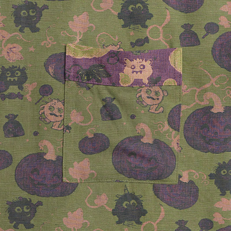Robe kimono en coton Ownkoti Halloween Citrouille Monstre Monstre d'Halloween - image 9