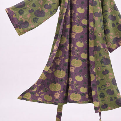 Robe kimono en coton Ownkoti Halloween Citrouille Monstre Monstre d'Halloween - image 8