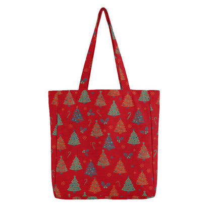 Sac cabas en coton Ownkoti avec motif sapin de Noël - image 2