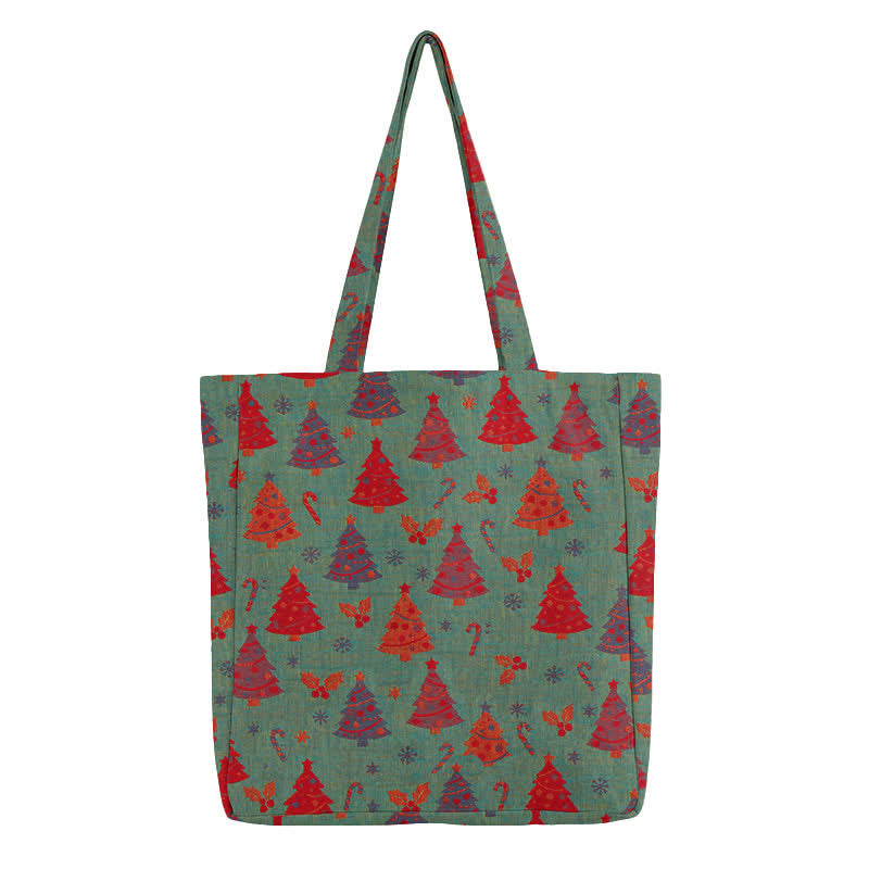 Sac cabas en coton Ownkoti avec motif sapin de Noël - image 6