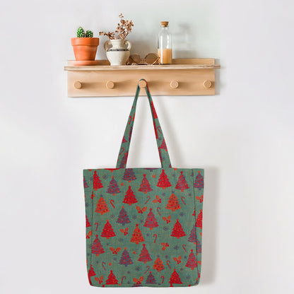 Sac cabas en coton Ownkoti avec motif sapin de Noël - image 7